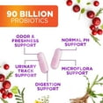 thumbnail image 5 of Probiotics for Women - 90 Billion CFU Women's Probiotic - Targeted Women's Vaginal & Digestive Health Support Formula - 16 Strains, Cranberry, D-Mannose, & Prebiotics - Bottled in USA - 60 Capsules, 5 of 10