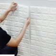 thumbnail image 5 of 5-30 piezas 35 cm * 30 cm DIY autoadhesivo 3D pegatinas de pared para dormitorio impermeable decoración del hogar fondo de pantalla de ladrillo de espuma, 5 of 5