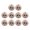 C, variant on 10 PCS Natural Beads Cute Smiling Face Pattern Jewelry Making Supplies Face Beads Round Bead for