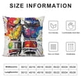 thumbnail image 5 of Orinice Pop Art Boxing Gloves Graphic Decorative Cushion Throw Pillow Cover 1PC 12x12in, 5 of 5