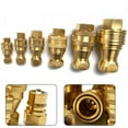 Brass Hydraulic Quick Release Fitting For BSP Hydraulic Fitting