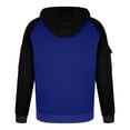 thumbnail image 5 of pstuiky mangas largas para hombre, Sudadera deportiva informal con capucha y retazos para hombre, de manga larga, estilo blusa Tops de hombre m, 5 of 5