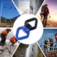 thumbnail image 4 of 360 Degree Swivel Rope Connector Gear Mountaineering Spinning Carabiner Connection Hoop Attachment Outdoor Rescue Hardware Black Blue, 4 of 7