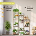 thumbnail image 3 of YIHATA Plant Stand, Indoor Outdoor Plant Shelves 10 Tiers Indoor Plant Holder for Living Room Outdoor Plant Rack Indoor Multiple Plants Patio Balcony Garden, 3 of 7