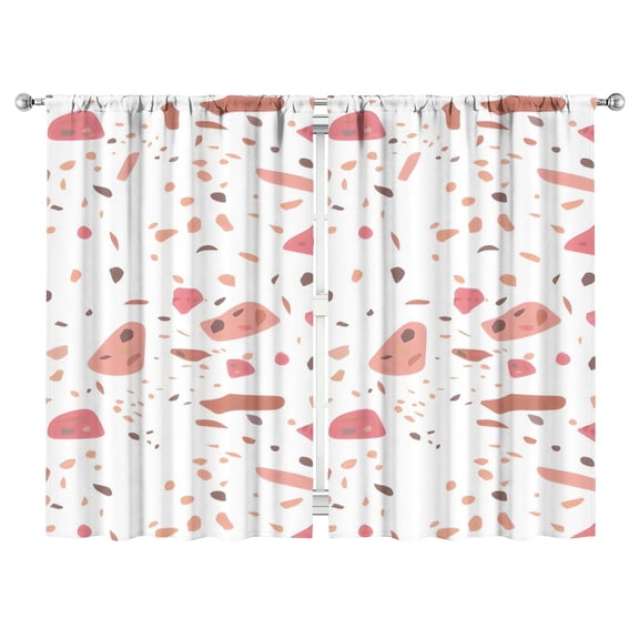 Abstract Colorful Geometric Curtains-Blackout Curtains Bedroom Decor Living Room Darkening Grommet Window Drapes 2 Panels Set 52"x 84"