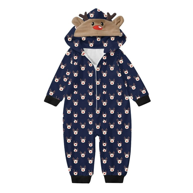 Combinaison Assortie pour Enfant, Imprimé, Manches Longues, Combinaison pour les Vacances en Famille, Pyjama Assorti