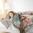 thumbnail image 4 of Manfei Kawaii Capybara 7-Piece King Bedding,Cute Red Crowned Crane King Bed in a Bag,Pink,Light Gray Reversible, 4 of 7