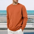 thumbnail image 4 of Basic Sweatshirts for Men 2025 Fall Winter Long Sleeve Crewneck Casual Loose Plain Sweatshirt Pullover Tops, 4 of 6