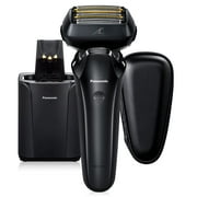 Panasonic Electric Razor for Men, Electric Shaver, ARC6 Six-Blade Electric Razor with Premium Automatic Cleaning and Charging Station, ES-LS9A-K (Black) Electric Shaver Auto Cleaning/Charging Station