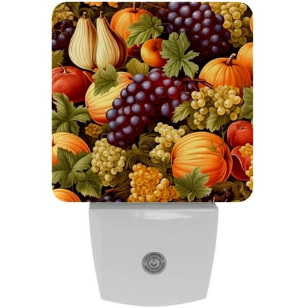 

Thanksgiving fruits LED Square Night Lights for Bedroom and Living Room Decorative Mood Lighting with Remote Control – Energy Efficient & Versatile Illumination