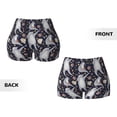 thumbnail image 6 of Yiaed Sloths Dancing Print Women's Athletic Shorts Running Shorts Sporty Short High Waisted Elastic Workout Shorts for Yoga Gym Running & Sports -XX-Large, 6 of 8