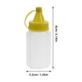 thumbnail image 4 of GAXIRE 12 botellas exprimibles para condimentos, kétchup, salsa picante, líquidos, aceite, mostaza, aderezo para ensaladas, dispensador de plástico transparente, contenedor para aderezos., 4 of 6