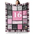 thumbnail image 1 of LHSHID Sweet 16 Gifts for Girls 16 Year Old Girl Gifts for Birthday 16th Birthday Gifts for Girl Sweet Sixteen Gifts for Girls 16th Birthday Decorations Blanket 30"x40", 1 of 8