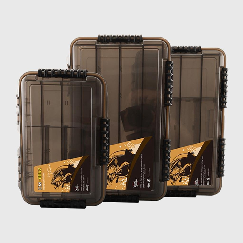 Yihuala Lure Storage Box Organizers with Adjustable Divider Fishing Tackle Box Clear Storage Tray Baits Separator