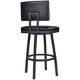 thumbnail image 6 of Balboa 30" Barstool in Vintage Black Faux Leather (Set of 4), 6 of 8