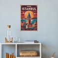 thumbnail image 4 of Istanbul Retro Travel Poster Vintage Turkish City Tourism with Galata Tower & Bazaars Print Poster, 4 of 8