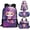 Axolotl Fish Scale Purple, variant on Jeiento Horse Backpack and Lunch Box for Girls 7-8 Pink Book Bags 4 Piece Student Bookbag with Lunch Bag Pencil Case Water Bottle Bag Primary School Bag for Kids 5th Grade