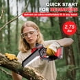 thumbnail image 7 of Mini Chainsaw Cordless, 6 Inch Portable Small Handheld Electric Chainsaw cordless Battery Powered for Household, Garden, Yard, Tree Trimming Wood Cutting, Christmas Gifts for Men Dad Husband Women, 7 of 7