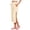 Khaki, variant on Women's Wide-Leg Cropped Pants with Side Snap Buttons featuring Elastic Waist for Summer Casual Wear