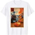 thumbnail image 1 of Cute Kawaii Gamer Cat & Capybara Ramen Retro - Camiseta japonesa para juegos, 1 of 2