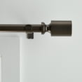 thumbnail image 6 of (2 pack) Better Homes & Gardens Flare 1" Dia. 42"-120" Single Curtain Rod, Oil Rubbed Bronze, 6 of 9