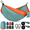Cyan Orange, variant on Camping Hammock Light Orange Single Or Double Travel Swing