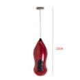 thumbnail image 2 of Batidor de huevos eléctrico Injueey acero inoxidable vino rojo, 2 of 6