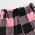 thumbnail image 4 of Inglocry Flannel Pajama Pants Women Winter Super Soft Casual Fuzzy Sleep Home Pj Pants with Pockets Pink M, 4 of 5