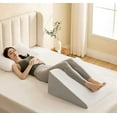 HBlife Bed Wedge Pillow for Sleeping, 10'' Cooling Gel Memory Foam with