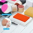 thumbnail image 3 of Uxcell Craft Ink Pads for Stamps, 2 Pcs Washable Finger Print Ink Stamp Pad Color DIY Rainbow for Rubber Stamps Paper Scrapbooking Fabric Wood, Rose Red, 3 of 6