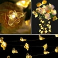 thumbnail image 2 of 40 LED Honeybee Fairy String Lights Battery Operated 8 Modes Decorative String Lights with Remote Control Waterproof for Wedding, Party, Festival, Indoor, Outdoor, 2 of 8