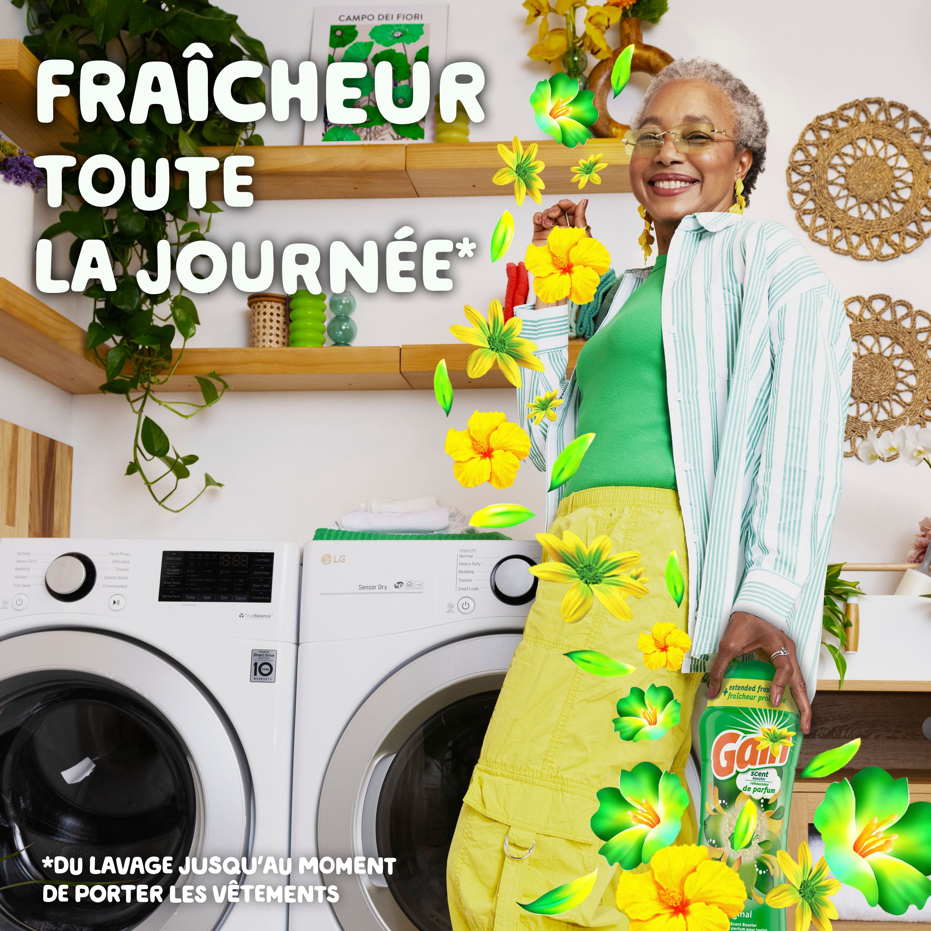 Perles de rehausseur de parfum pour lessive Gain Fireworks, Original, unité à usage unique