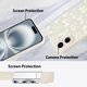 thumbnail image 4 of Funda de silicona MZELQ para iPhone 16 con forma de lazo, color blanco, 4 of 6