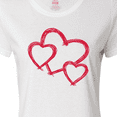 thumbnail image 4 of Inktastic Three Red Hearts Women's T-Shirt, 4 of 5