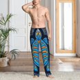 thumbnail image 5 of Uemuo Turtle Pattern Men's Wide Leg Palazzo Lounge Pants with Pockets Light Weight Loose Comfy Casual Pajama Pants-XX-Large, 5 of 9