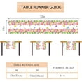 thumbnail image 5 of Linen Watercolor Tulip Butterfly Bee Spring Table Runner 72 Inches Long Spring Summer Easter Flower Floral Home Kitchen Dining Room Table Decorations, 5 of 5