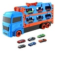 thumbnail image 2 of Big Save,HWRETIE Construction Vehicles Clearance,Alloy Storage Container Engineering Truck Deformation Truck Children Transport Folding Track Ejection Car Toy,S, 2 of 9