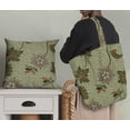 thumbnail image 5 of Soimoi Poly Canvas Green Fabric By the Yard - 56 Inch Wide -Dots & Floral Contemporary Material - Playful and Botanical Fusion for Various Uses Printed Fabric, 5 of 6