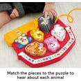 thumbnail image 4 of Fisher-Price Puzzle Juguete Electrónico de Clasificación de Formas con Música y Sonidos de Animales Rojo, 4 of 6