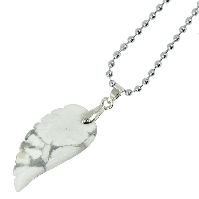 Colgante de ala de ángulo Sunnimix Turquesa 48 x 18 mm
