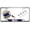 Silver, variant on U.S. Navy Narrow Top License Plate Frame with Fly Navy Naval Aviation Insert and Caps, Black