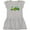 AC-Heather Grey, variant on Inktastic Second Birthday Tractor Girls Toddler Dress