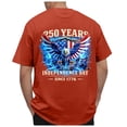 thumbnail image 6 of July 4th Shirts for Men 250th Anniversaryth Anniversary Fighter Jets Patriotic Flag T-Shirt (Red,2XL), 6 of 6