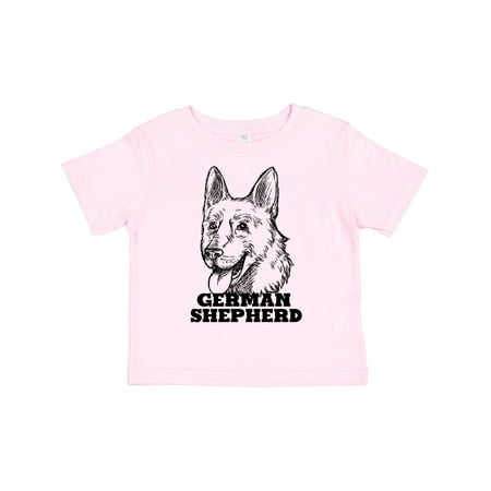 

Inktastic German Shepherd Sketch Portrait with Dog Breed Name Boys or Girls Toddler T-Shirt