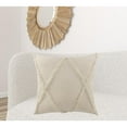 thumbnail image 6 of 26" X 26" Ivory 100% Cotton Zippered Pillow, 6 of 10