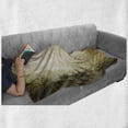thumbnail image 6 of Occult Forest Soft Flannel Fleece Throw Blanket, Misty Spot Deep down in the Woodlands Sunbeams, Cozy Plush for Indoor and Outdoor Use, 70" x 90", Pale Yellow Black, by Ambesonne, 6 of 6