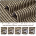 thumbnail image 3 of 5x7 Indoor Area Rug for Living Room – Non-Slip Machine Washable, Low Pile Modern Stripe Rug, Foldable Printed Soft Floor Carpet for Bedroom, Dining Room, Kitchen – Brown Tones, 3 of 9