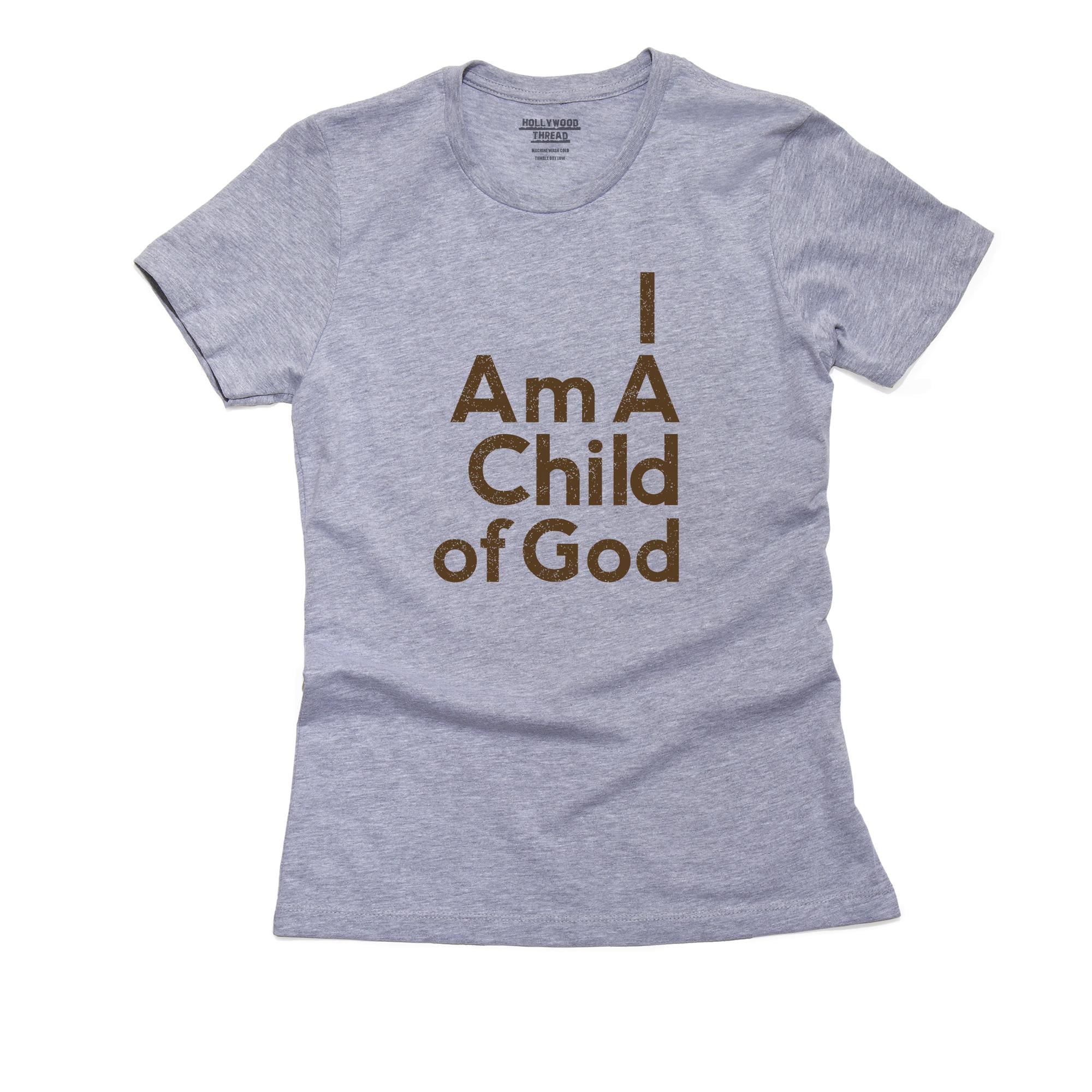 Hollywood Thread Simple I Am A Child Of God Christian Faith Pride Women S Cotton Grey T Shirt Walmart Com Walmart Com Hollywood Thread Simple I Am A Child Of God Christian Faith Pride Women S Cotton Grey T Shirt Walmart Com Walmart Com