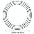 thumbnail image 3 of Hbdhejl Guirlande Métallique Ronde 8 Pouces Cadre en Fil Rond Mariage Saint-Valentin Pâques Saint-Patrick Bricolage, 3 of 6