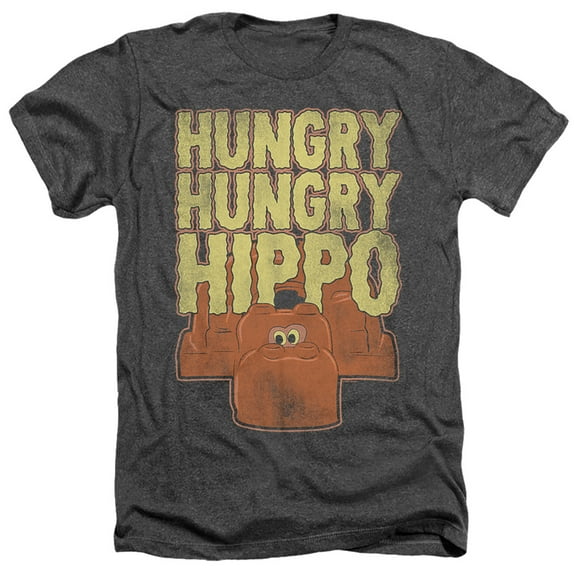 Hungry Hungry Hippos Hungry Hungry Hippo Adult Heather T-Shirt Charcoal